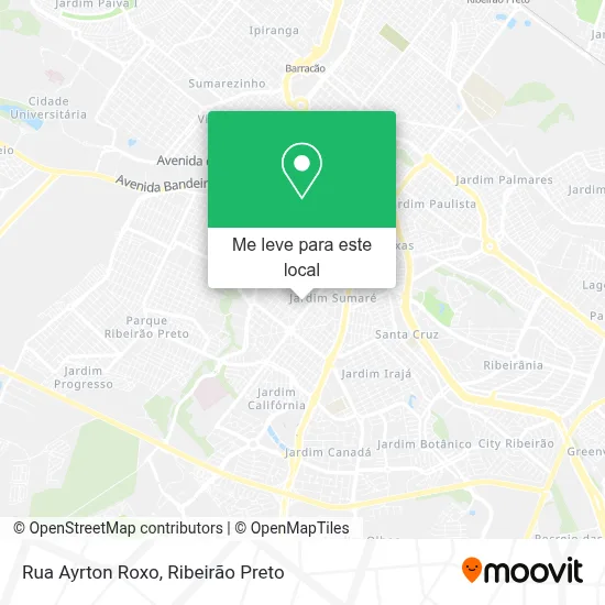 Rua Ayrton Roxo mapa