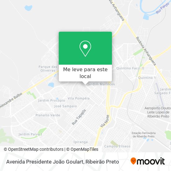 Avenida Presidente João Goulart mapa