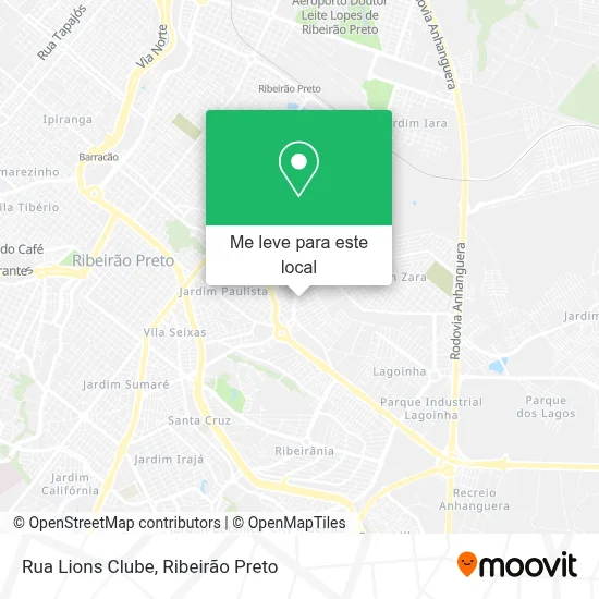 Rua Lions Clube mapa