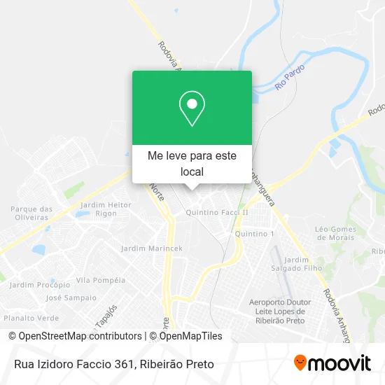 Rua Izidoro Faccio 361 mapa