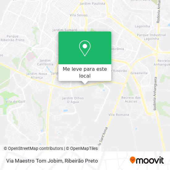 Via Maestro Tom Jobim mapa
