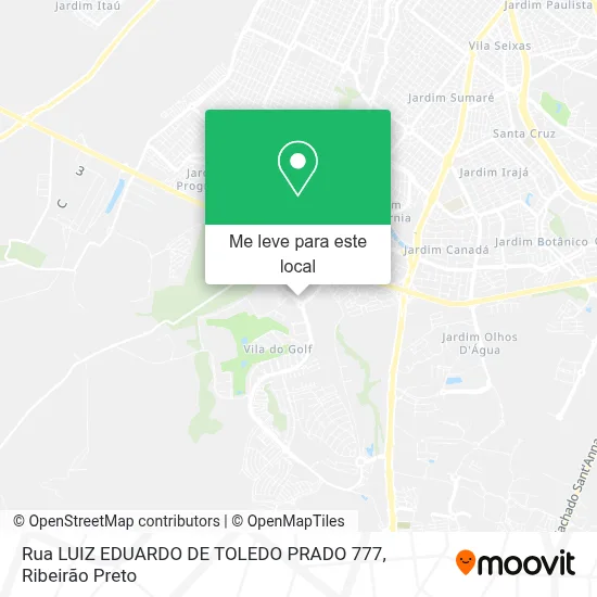Rua LUIZ EDUARDO DE TOLEDO PRADO 777 mapa