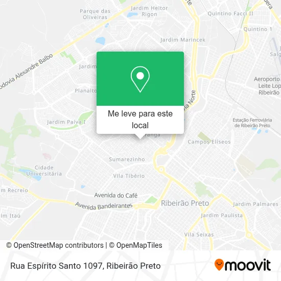 Rua Espírito Santo 1097 mapa