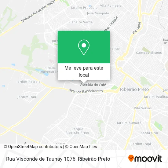 Rua Visconde de Taunay 1076 mapa