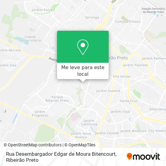 Rua Desembargador Edgar de Moura Bitencourt mapa