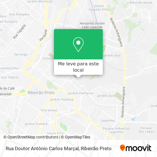 Rua Doutor Antônio Carlos Marçal mapa