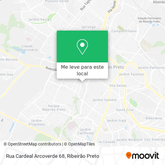 Rua Cardeal Arcoverde 68 mapa