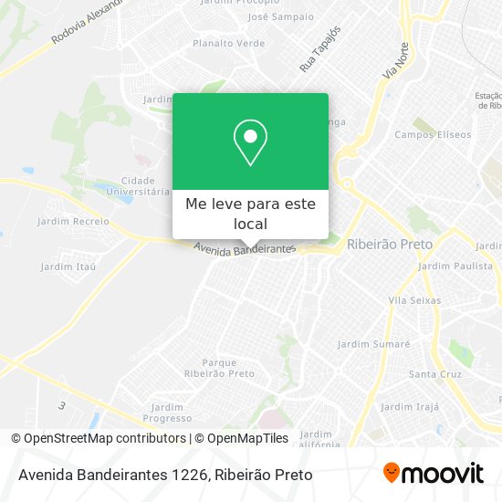 Avenida Bandeirantes 1226 mapa