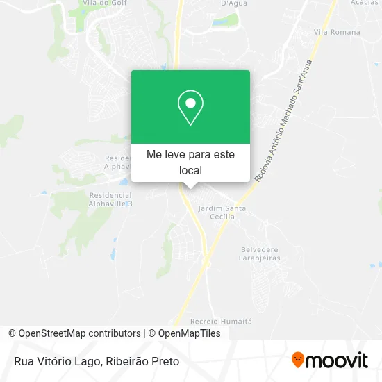 Rua Vitório Lago mapa