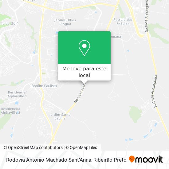 Rodovia Antônio Machado Sant'Anna mapa