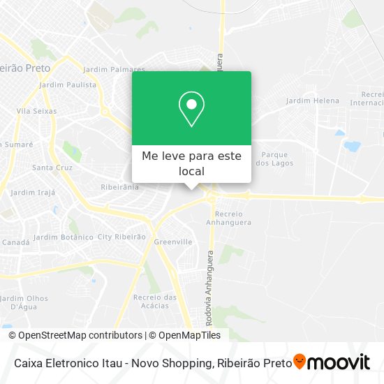 Caixa Eletronico Itau - Novo Shopping mapa