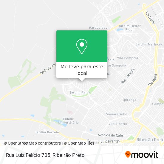 Rua Luiz Felício 705 mapa