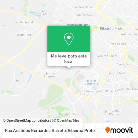 Rua Aristídes Bernardes Barreto mapa