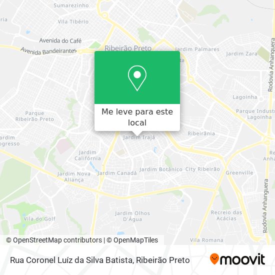 Rua Coronel Luíz da Silva Batista mapa