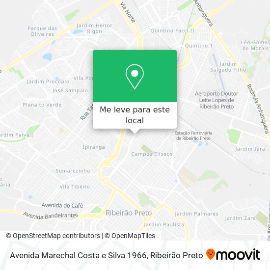 Avenida Marechal Costa e Silva 1966 mapa