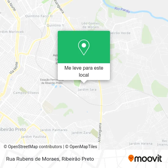 Rua Rubens de Moraes mapa