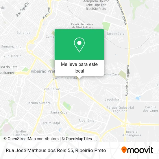 Rua José Matheus dos Reis 55 mapa