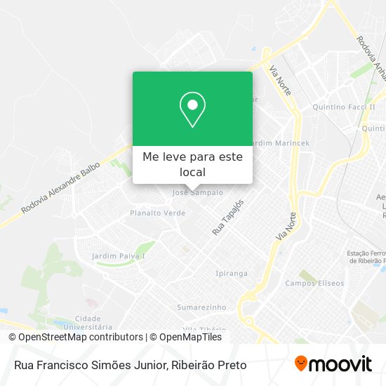 Rua Francisco Simões Junior mapa