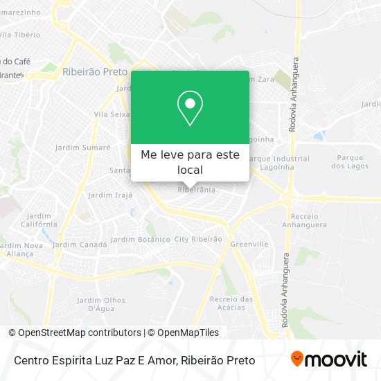 Centro Espirita Luz Paz E Amor mapa