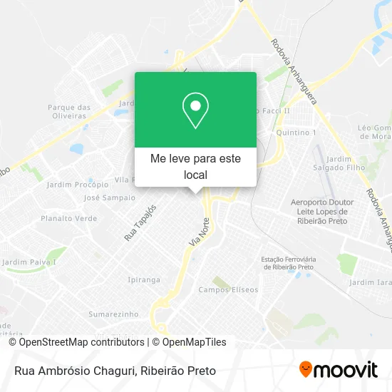 Rua Ambrósio Chaguri mapa