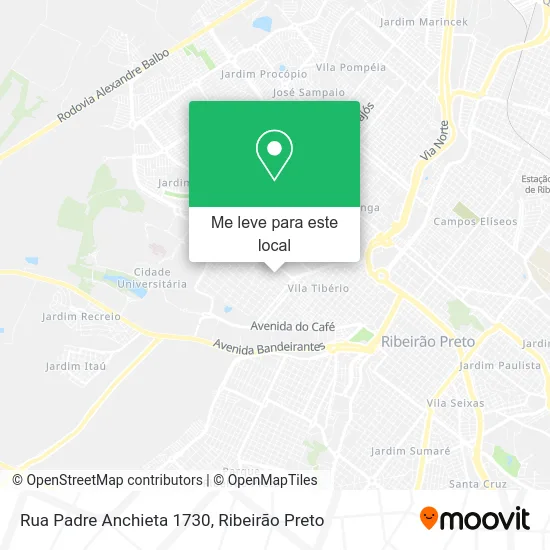 Rua Padre Anchieta 1730 mapa