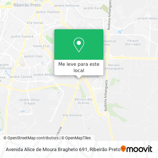 Avenida Alice de Moura Bragheto 691 mapa