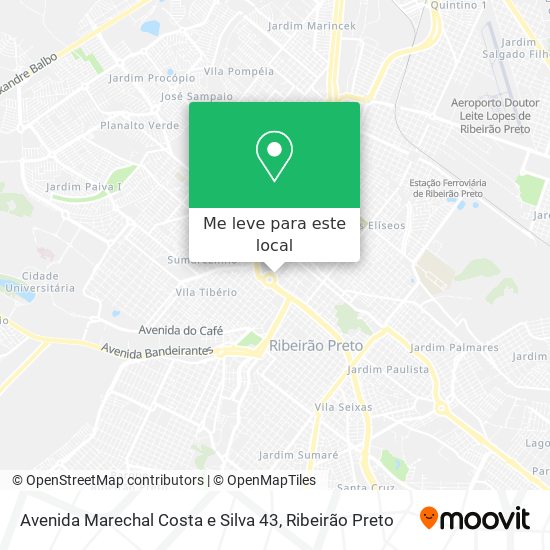 Avenida Marechal Costa e Silva 43 mapa