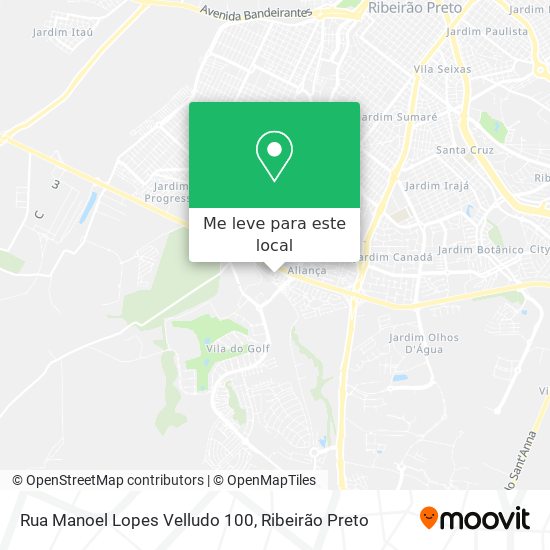 Rua Manoel Lopes Velludo 100 mapa