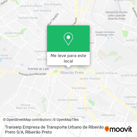 Transerp Empresa de Transporte Urbano de Ribeirão Preto S / A mapa