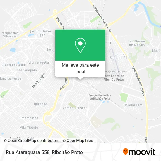 Rua Araraquara 558 mapa