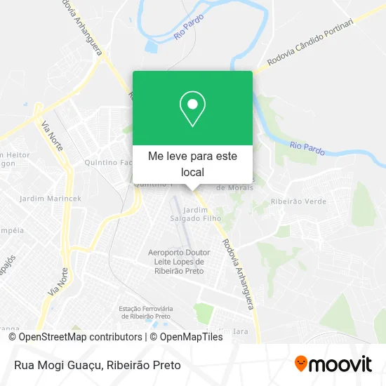 Rua Mogi Guaçu mapa