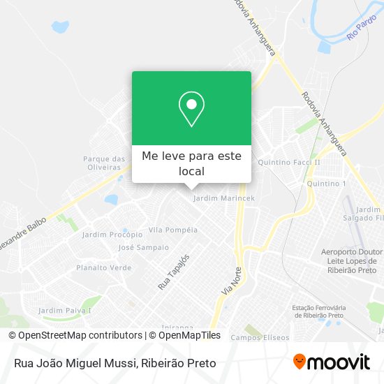 Rua João Miguel Mussi mapa