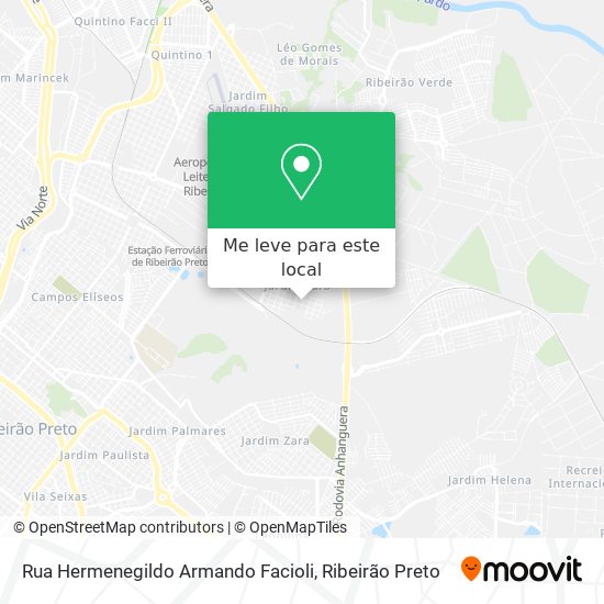 Rua Hermenegildo Armando Facioli mapa