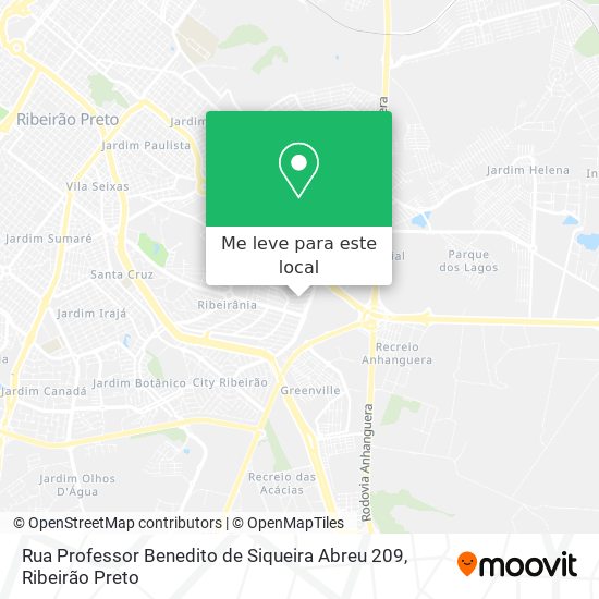Rua Professor Benedito de Siqueira Abreu 209 mapa