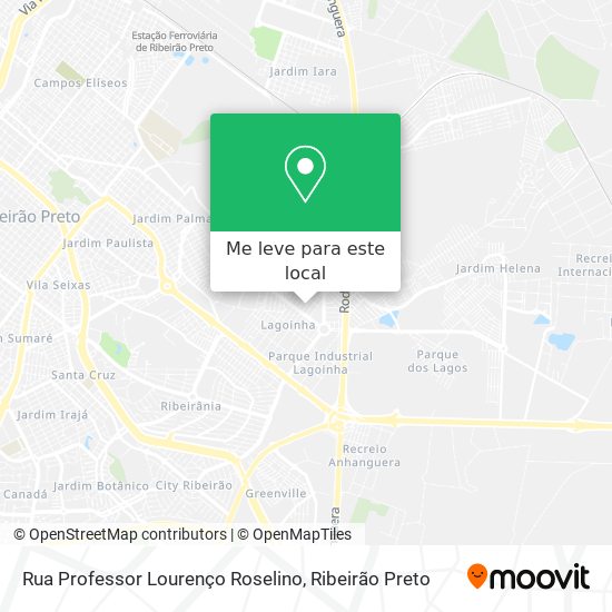 Rua Professor Lourenço Roselino mapa