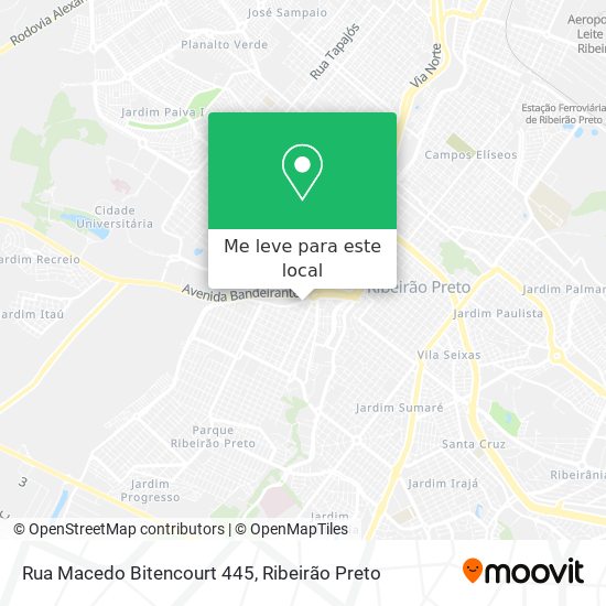 Rua Macedo Bitencourt 445 mapa