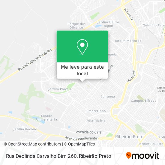Rua Deolinda Carvalho Bim 260 mapa