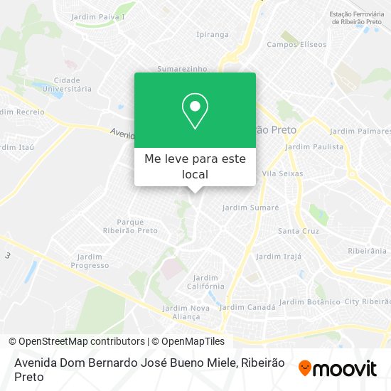 Avenida Dom Bernardo José Bueno Miele mapa