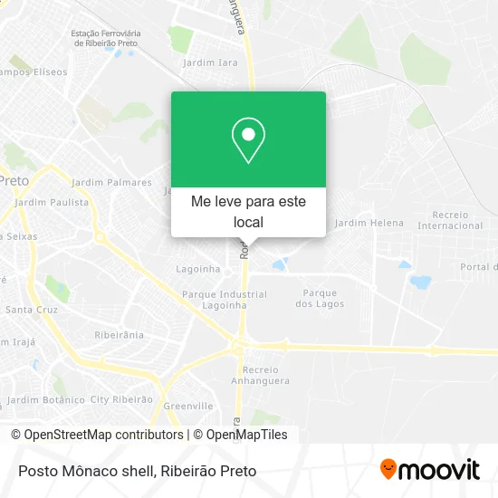 Posto Mônaco shell mapa