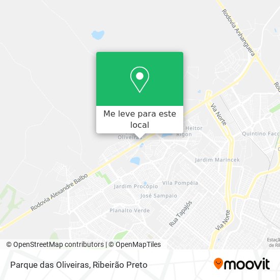 Parque das Oliveiras mapa