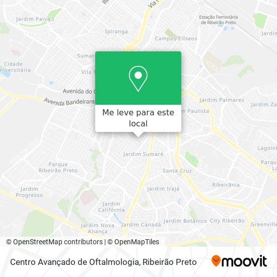 Centro Avançado de Oftalmologia mapa