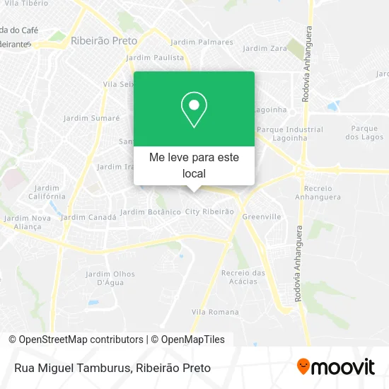 Rua Miguel Tamburus mapa