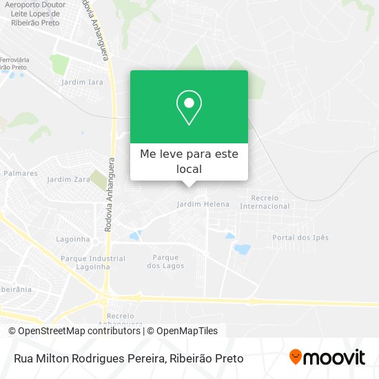 Rua Milton Rodrigues Pereira mapa