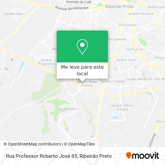 Rua Professor Roberto José 85 mapa