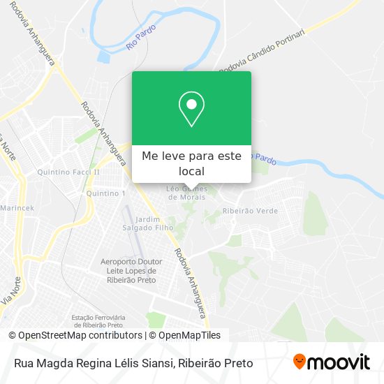 Rua Magda Regina Lélis Siansi mapa
