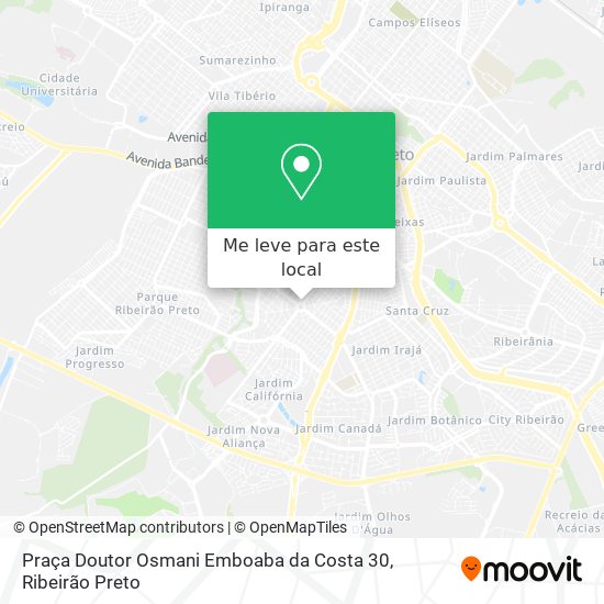 Praça Doutor Osmani Emboaba da Costa 30 mapa