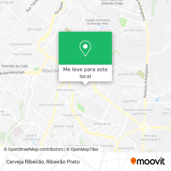 Cerveja Ribeirão mapa