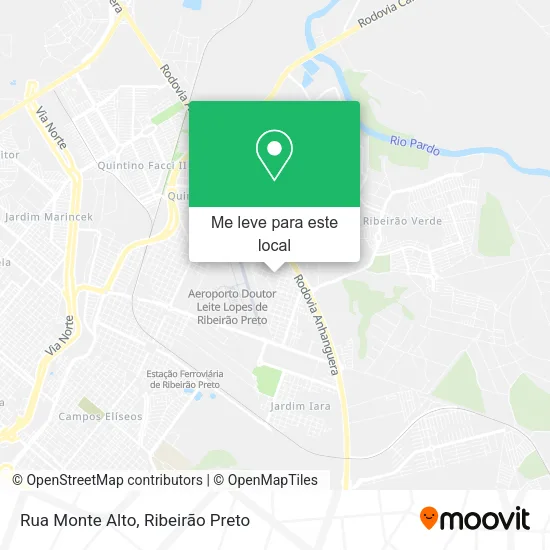 Rua Monte Alto mapa