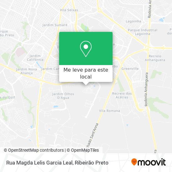 Rua Magda Lelis Garcia Leal mapa