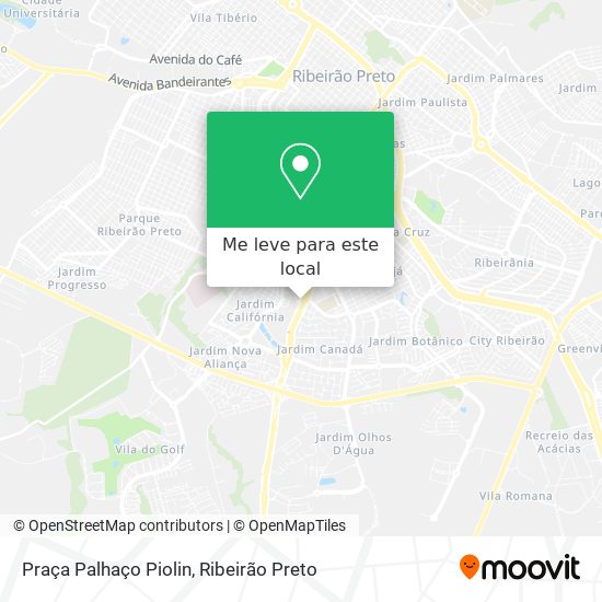 Praça Palhaço Piolin mapa